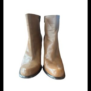 Via Spiga Brown Leather Ankle Boots